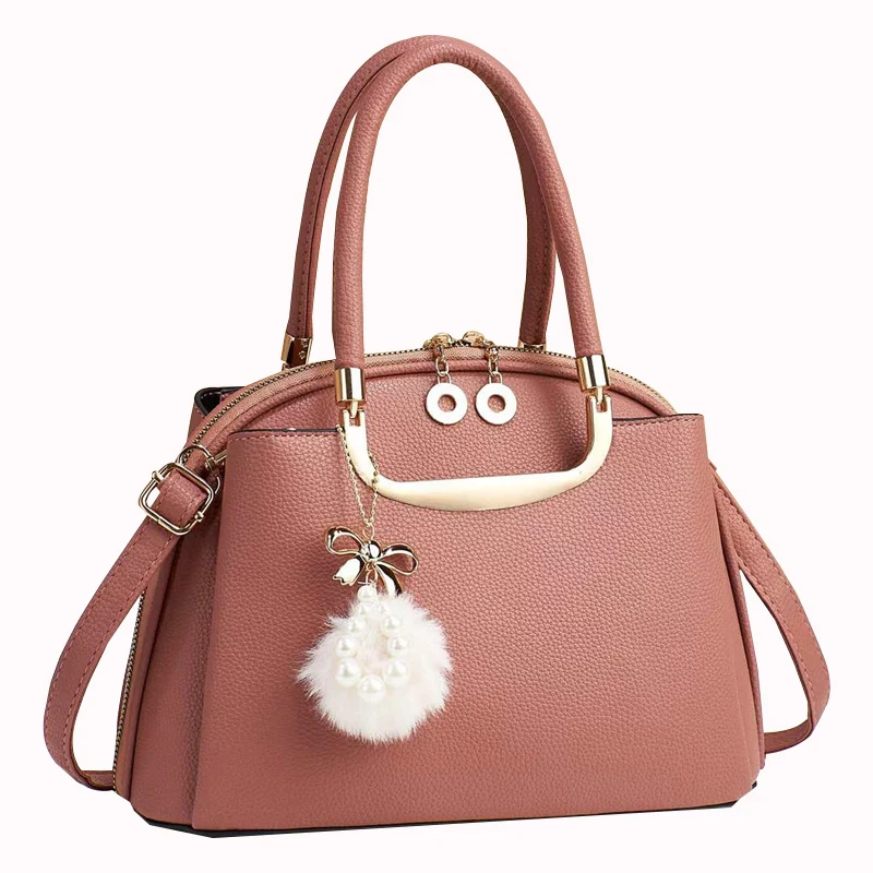 2026 Bateli New Ladies Leather PU Waterproof Durable Casual Tote Handbag with Removable Strap and Zipper Closure Women’s