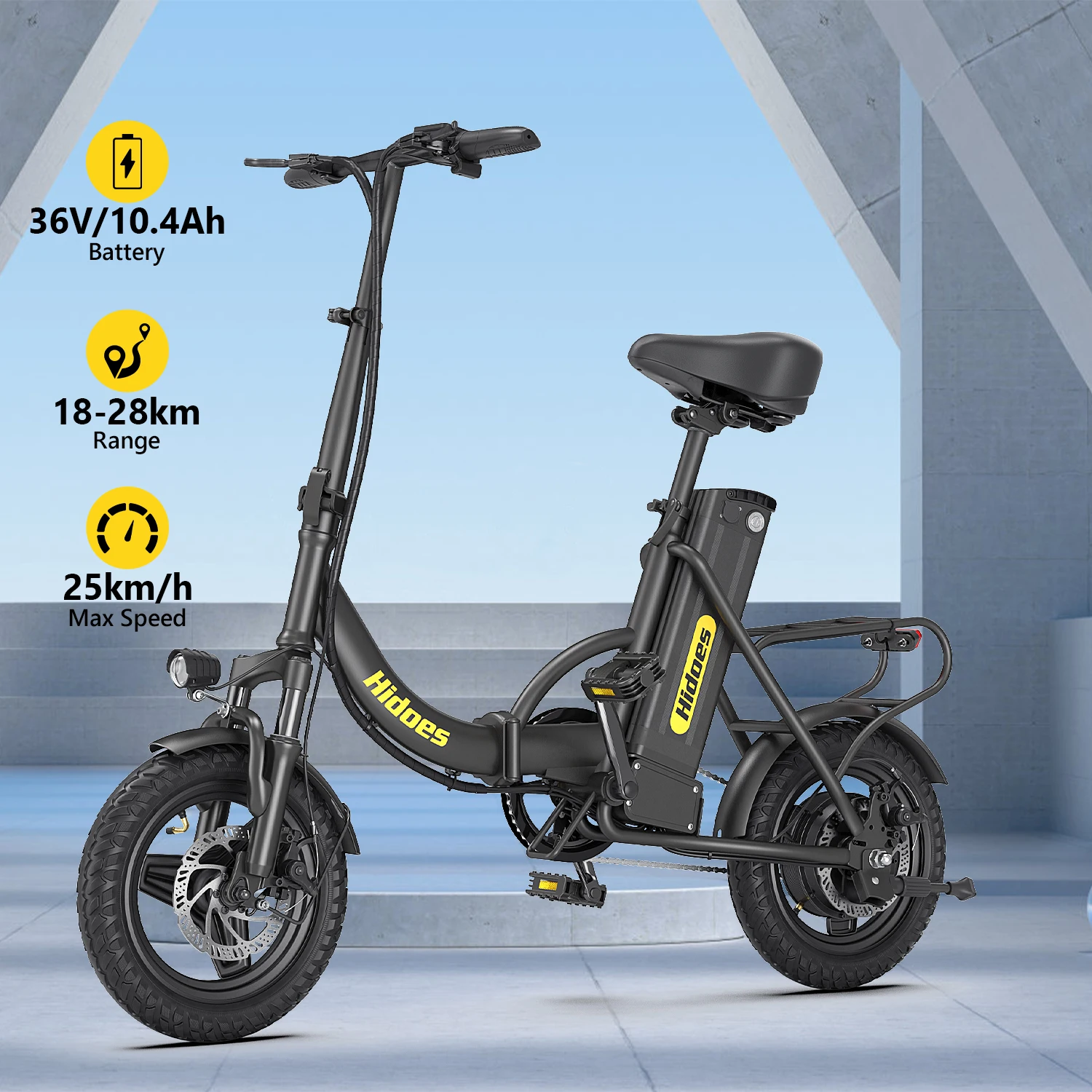 14 Inch Cheap Electric Bicycle 350w Cycle E-bike Hidoes C5 Ebike 36v Electric Hybrid Bike