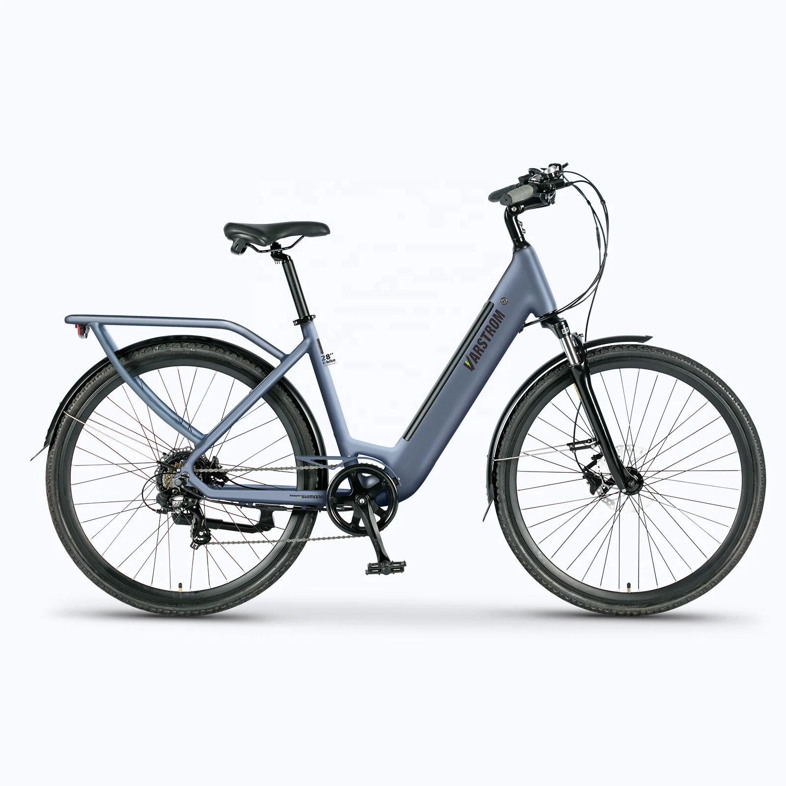 Varstrom Electric City Bike with 350W RX Rear Hub Motor 43.2V 13Ah Built-in Lithium Battery 7 Speed 700C 25KM/h Ebike